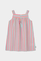 Girl Poplin Striped Dress
