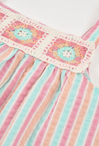 Girl Poplin Striped Dress