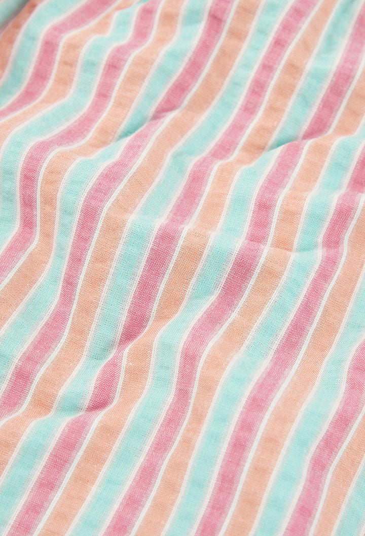 Girl Poplin Striped Dress