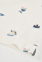 Boy White Cotton Polo