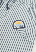 Boy Cotton Polo and Striped Shorts Set