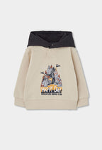 Boys Beige Mountain Hoodie & Jogger Set
