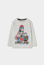 Boys Cream Adventure Animals T-Shirt