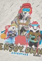Boys Cream Adventure Animals T-Shirt