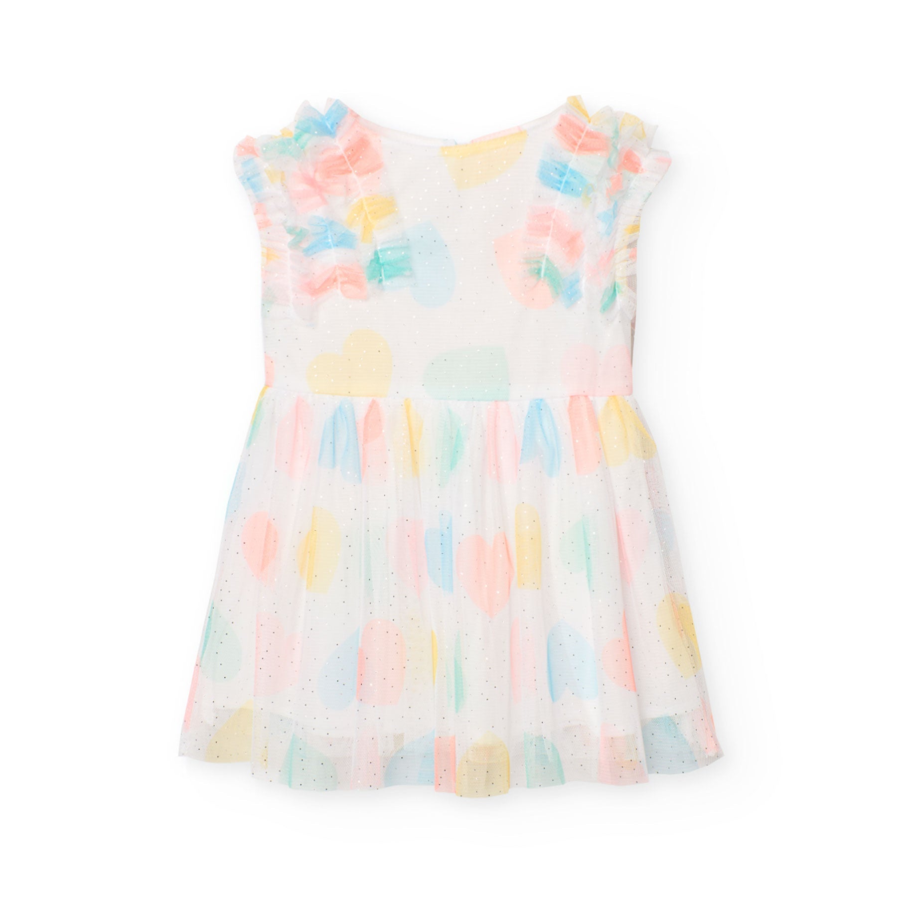 Tulle dress with heart print My Store