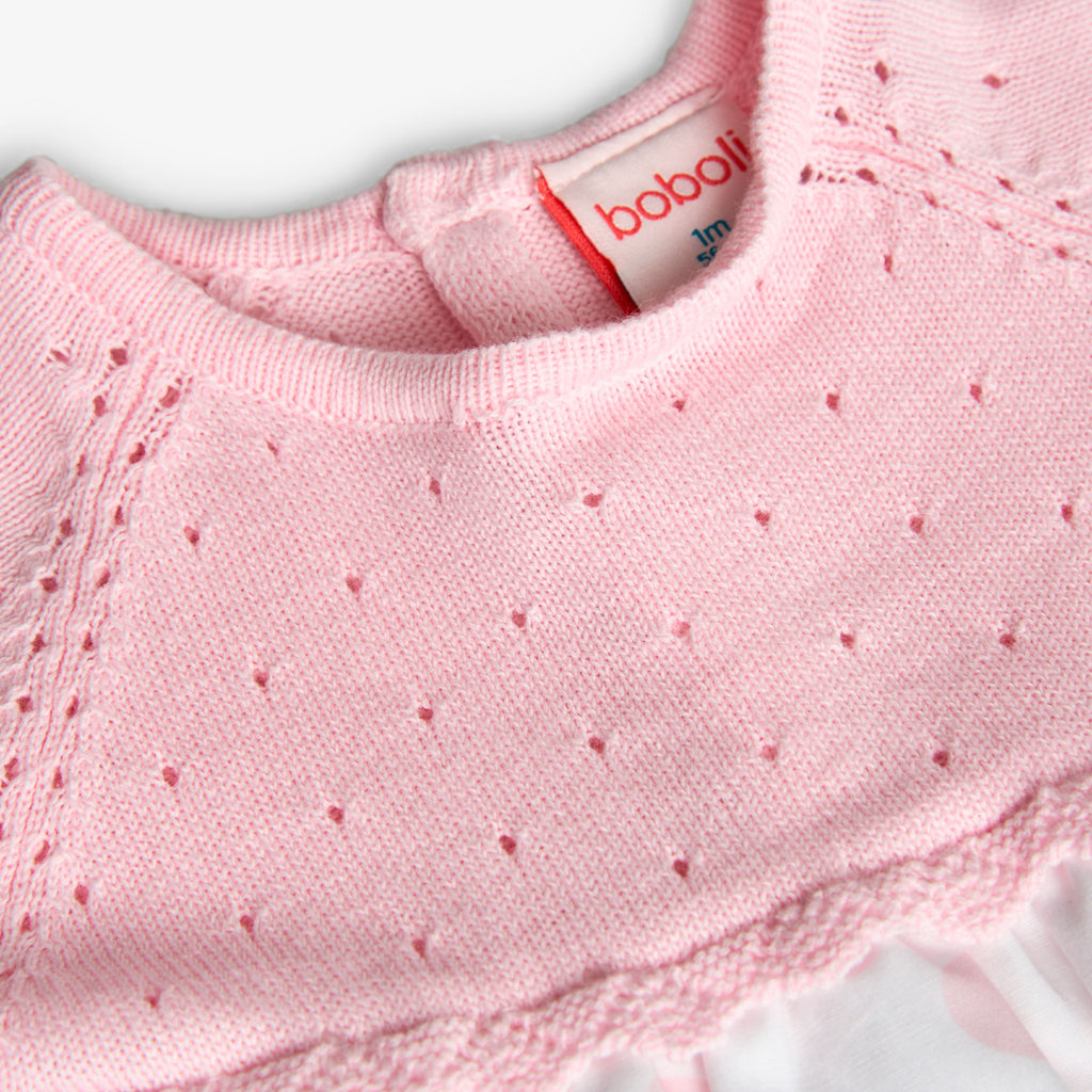Pink knitting  dress