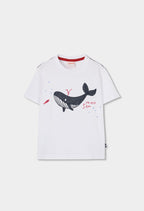 Boy White with Whale T-shirt