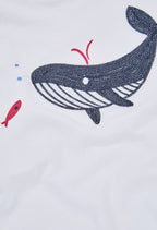 Boy White with Whale T-shirt