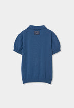 Boy Blue Knit Polo