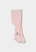 Baby Girl Light Pink Floral Tights
