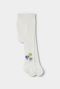 Baby Girl White Tree Tights