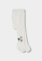 Baby Girl White Tree Tights