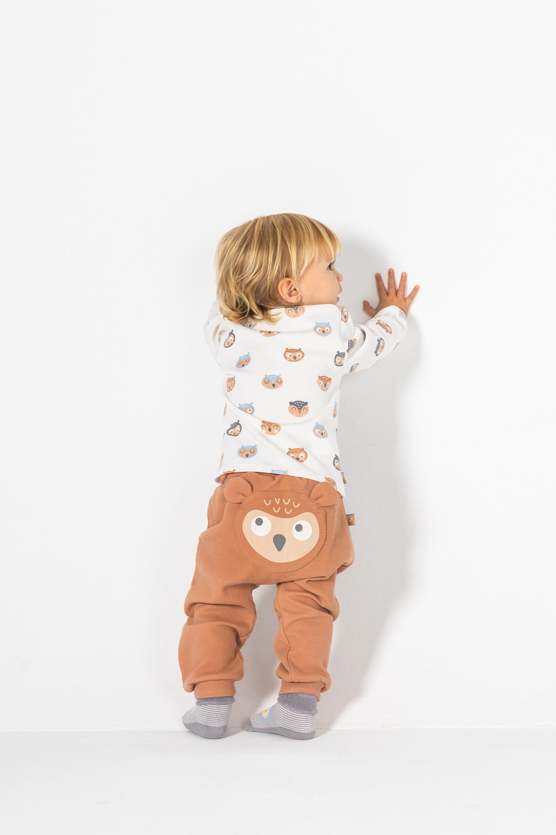 Baby Owl Print Top & Pants Set
