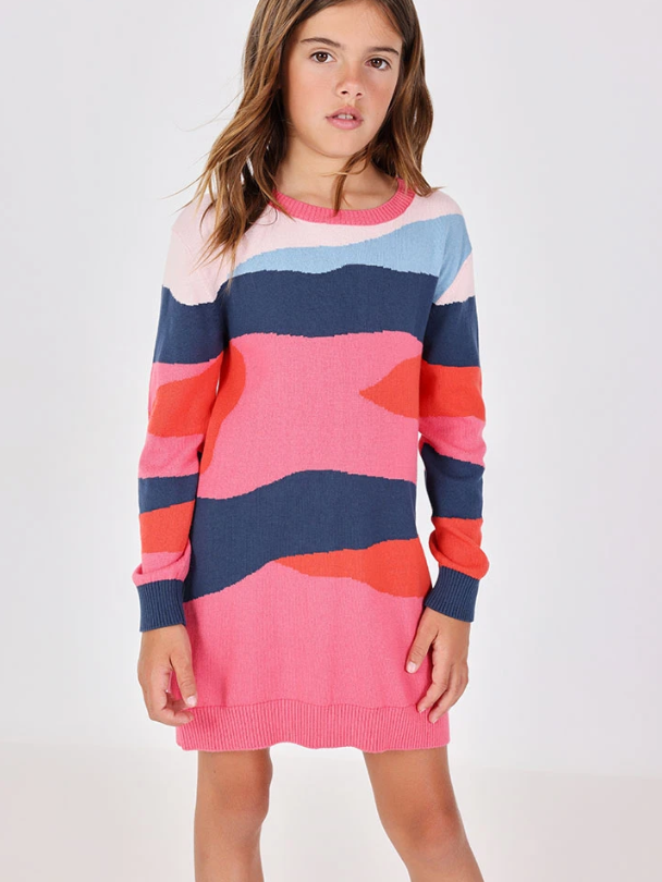 Toddler Girl Abstract Dress Me Turn